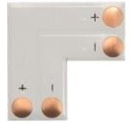 Connecteur pcb flexible - forme l - 10 mm - 1 couleur velleman lcon18 Incolore