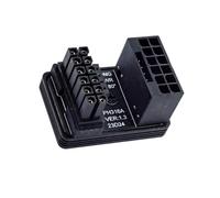 Connecteur PCIe 5.0 180 degrés coudé ATX3.0 adaptateur d'alimentation 16P vers 16P mâle vers femelle alimentation pour bureau