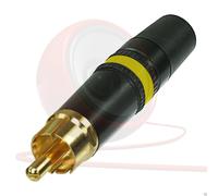 Connecteur Phono RCA Rean. NYS373-4. Prise Mâle. Marquage Jaune. Vidéo, SDPIF