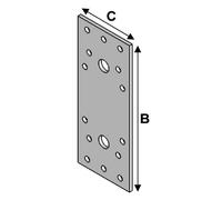 Connecteur plat 180x40x3,0 Alsafix - CP180040