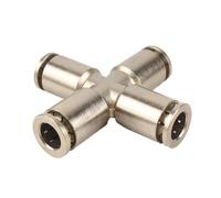 Connecteur pneumatique à insertion rapide en laiton nickelé 4-16 mm PU/coude/buste/Y/T 2/3/4(Corss Brass,4mm)