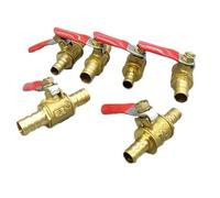 Connecteur pneumatique de 6 mm à 19 mm pour tuyau en laiton, eau, huile, air, gaz, carburant, vanne à bille de fermeture, accessoires de tuyauterie, interrupteur de tuyau pneumatique (10 mm à 12 mm)