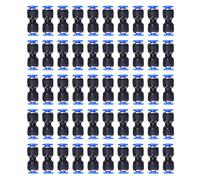 Connecteur Pneumatique Droit, Raccords Push to Connect 50 Pièces, pour Tube Air PU 4mm - Installation Rapide, Haute Résistance, Usage Industriel Polyvalent