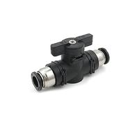 Connecteur pneumatique POWERTOOL en plastique à levier de soupape d'arrêt d'arrêt de débit d'air interrupteur pour tuyauterie d'air et outils pneumatiques, BUC-6mm, 189