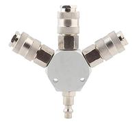 Connecteur Pneumatique, Raccord Air Rapide Adaptateur de Connecteur Rapide à 3 Voies pour Tuyau d'Air avec Filetage 1/4 '' F-NPT