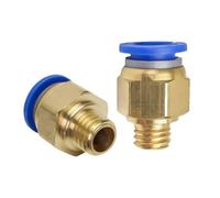 Connecteur pneumatique trachée PC4 6 8 10 -M6 M8x1 M8x1.25 M10x1 M10X1.5 M12X1.75 M16x2, 10 pièces/lot(PC12-M16)