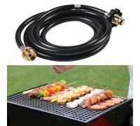 Connecteur POL en laiton robuste pour bouteilles de gaz de 0,5 kg à 9,1 kg, options de tuyau de 1,8 m et 3 m pour activités de plein air (1,8 m)