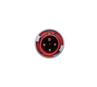 Connecteur portable 63A 4P 400V rouge IP67 POWER TWIST 034-6
