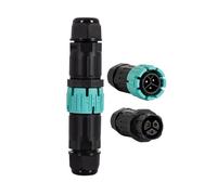 Connecteur pour Boîte Étanche Mâle Femelle 3 Broches 0,5-2,5 mm² IP68 Noir