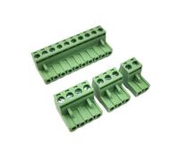 Connecteur pour câble à broches Connecteur de bornier à vis PCB, pas de 5.08mm, prise fermée, 2EDG 2P 3P 4P 5P 6P 7P 8P 9P 10P 12P, 5 pièces(Plug,9P)