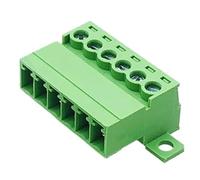 Connecteur pour câble à broches Plaque inférieure fixe à souder 3,81 mm Type enfichable Bornes fiche et tirer(3p)