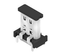 Connecteur pour carte de circuit imprimé, connecteur USB, type C, USB 3.1, 10 Gbit/s, connecteur CMS soudé, rouleau femelle