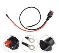 Connecteur pour chariots Caddimatic Hill Fraser, câble de batterie robuste 12 AWG rouge noir avec 6 mm pour bornes à anneau, longueur 250 mm ou 400 mm (400 mm)