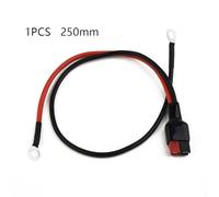 Connecteur pour chariots Caddimatic Hill Fraser, câble de batterie robuste 12 AWG rouge noir avec 6 mm pour bornes à anneau, longueur 250 mm ou 400 mm (250 mm)