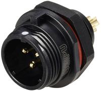 Connecteur pour montage en facade embase mâle 3 pôles 13 A 250 V/AC IP68 Weipu SP1312 / P 3