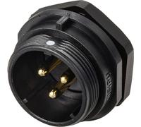 Connecteur pour montage en facade embase mâle 3 pôles 30 A 500 V/AC IP68 Weipu SP2112 / P 3