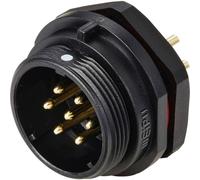 Connecteur pour montage en facade embase mâle 7 pôles 15 A 500 V/AC IP68 Weipu SP2112 / P 7