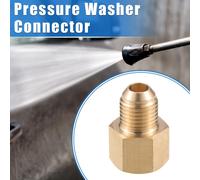 Connecteur pour Nettoyeur Haute Pression, Adaptateur Mâle et Femelle en Laiton M14x1.5 pour Raccord Rapide Universel de Nettoyeur Haute Pression, Ton Cuivre en Laiton