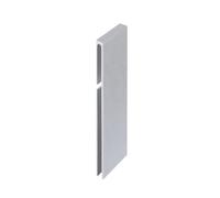 Connecteur pour profilé angulaire de balcon en forme de T argenté mat (H= 80 mm)