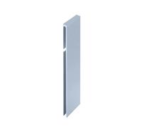 Connecteur pour profilé angulaire de balcon en T gris platine (H= 100 mm)