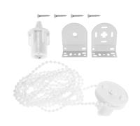 Connecteur pour Stores Enrouleurs 32mm Métal Blanc, Kit de Réparation | Embrayage Complet, Chaîne Perlée Incluse, Action Fluide Réutilisable, pour Remplacement Rapide en Hôtels