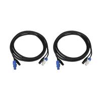 Connecteur Powercon, câble DMX 3 pôles, accessoires d'éclairage, 2 lots, 2m