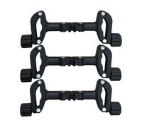 Connecteur Pram, poussette joignant des clips, adaptateur de poussette détachable, mécanisme de clip-on sécurisé, détachable et léger, 20x9cm, pour les achats ou les promenades d'aéroport