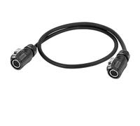 Connecteur Rapide de câble électrique étanche IP68 M20 3/5/7/9/12 Broches, avec câble d'extension de 1 m/2 m(9pin Dual Plug)