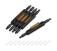 Connecteur rapide en fibre optique pour câble de chute de 0,25 mm et 0,9 mm, design à rainure en V en métal, taux de réussite élevé pour réparation d'ingénierie FTTH (5 pièces)