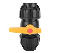Connecteur rapide en plastique PE de 50 mm de diamètre, raccord de tube d'eau, raccord de tuyau de vanne à bille