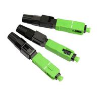 Connecteur Rapide Fibre Optique - Adaptateur Rapide SC/APC, Monomode Vert | Kit De Réparation De Câble Optique, Lien Le Centre De Données Domestique | Outil De Réseau De Station De Base De Commun