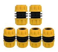 Connecteur rapide for tuyau d'arrosage, 3/4, 1/2 pouces, réparation de tuyau, raccord de tube for Irrigation goutte à goutte, arrosage de serre, 6 pièces(1I2inch-2way-6pcs)