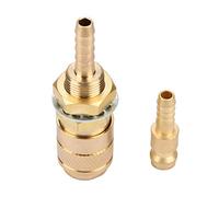 Connecteur rapide M6 en laiton pour gaz et eau, raccord de torche de soudage MIG TIG, bouchon de soudage (Or)