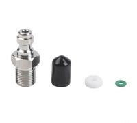 Connecteur rapide mâle 8 mm en acier inoxydable avec valve de passage pour raccords de pompe haute pression M10 1/8NPT 1/8BSPP filetage anti-fuite (1/8BSPP)