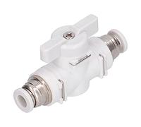 Connecteur rapide pneumatique 6 mm | Vanne de contrôle de débit pour les lignes/outils/systèmes du compresseur | Raccord en plastique et laiton, modèle BUC6