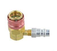 Connecteur rapide R134a Adaptateur de climatisation automobile pour systèmes basse pression haute pression Outil de couplage de réfrigération AC de voiture