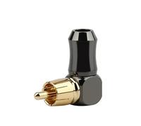 Connecteur RCA mâle Type L, coude à Angle droit de 90 degrés, prise, Terminal haut-parleur, connecteur Audio for souder le câble vidéo ESSEIEIE(1pc)