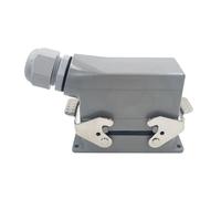 Connecteur rectangulaire robuste 16A 500V, connecteur de ligne latérale étanche