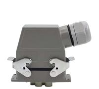 Connecteur rectangulaire robuste à Six cœurs, 80a, 16a, 500V, lignes supérieures et latérales, canaux chauds, bouton unique, 1 pièce(Side line)