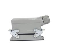 Connecteur rectangulaire robuste série HE - 6/10/16/24 broches, haute durabilité, certifié CE, automatisation industrielle(Ivory)