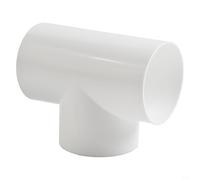 Connecteur répartiteur de conduit en ABS en forme de T - 10,2 cm - Accessoires de conduit de ventilation CVC - Répartiteurs de conduit d'air pour système de ventilateur extracteur (forme en T 100 mm)
