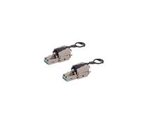 Connecteur réseau, cat. 6A Tool-less, connecteur RJ45, sans outil, EasyPull, STP--VE2