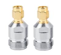 Connecteur RF Type N Femelle vers SMA Mâle, Convertisseur De Test Adaptateur Coaxial 2 Pièces