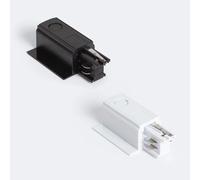 Connecteur ¿Right Side¿ Triphasé Pour Rail Encastré Aluminium Noir