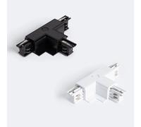 Connecteur ¿Right Side¿ Type T Pour Rail Triphasé Borgia Encastré Aluminium Noir