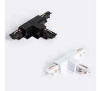 Connecteur 'Right Side' Type T pour Rail Triphasé DALI Track Encastré Aluminium