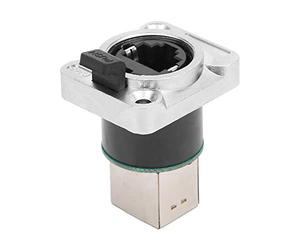 Connecteur RJ45 à Angle Droit YTRJ45, Prise d'aviation avec Matériau Isolant Rond pour Réseau Extérieur Industriel, Connexion Sécurisée