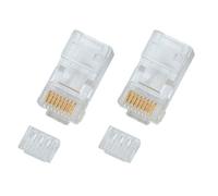 Connecteur RJ45 Cat 5e non blindé sachet de 10 - WAYTEX - Connecteur RJ45 - Connecteur plaqué or - Câble réseau