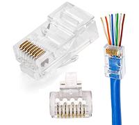 Connecteur RJ45 Cat6 Cat6a 23 AWG pour câble réseau Ethernet modulaire UTP à paire torsadée et câbles standard