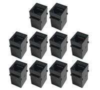 Connecteur RJ45 CAT6 Droit Through Modules Information Socket CAT5E CAT6 Coupleur en ligne Adaptateur de câble Ethernet